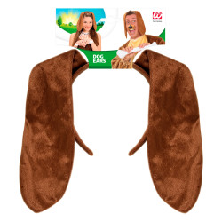 Psie uši na dlhom čelenke